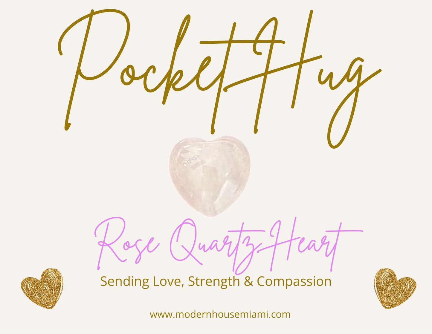 Custom Pocket Hug Rosé Quartz Heart, Thinking of you, Mini Token Gift, Sending Love Strength Sympathy Present, Crystal Keepsake Personalized