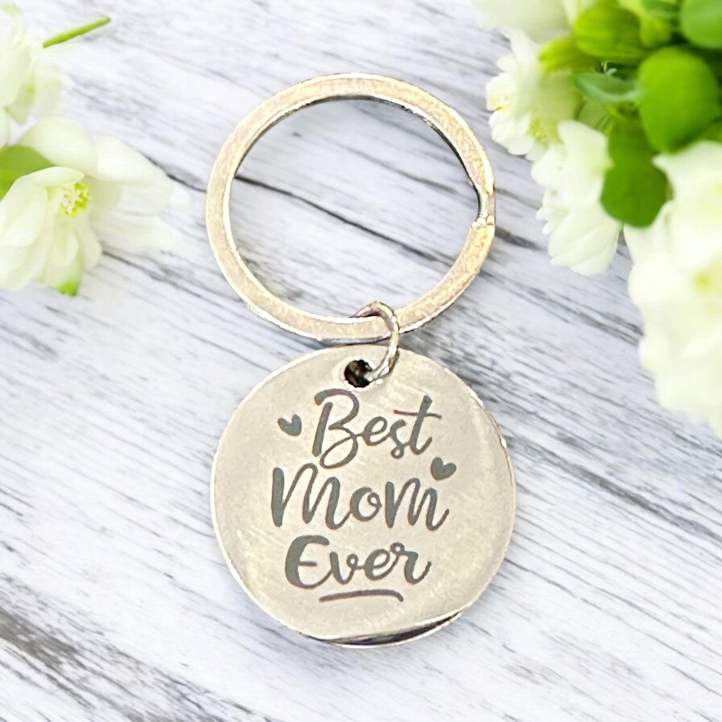 Best Mom Ever Keychain, Mother's Day Gift Sending love to Mum, Mothersday Mommy Present, Best Mom in the world. Small Token Keepsake Love