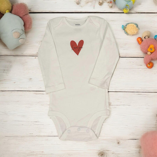 Beautiful Baby Onesie Love Red Heart, Newborn 1st Birthday, Baby Shower, Expecting Mom Gift, Custom for Mom-to-be, Baby Clothing Present