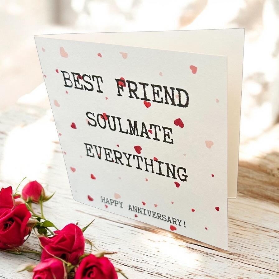 Anniversary Card | Love Letter, Romantic Note, Couple Gifts, Boyfriend, Girlfriend Present, Best friend, Soulmate, Everything, Happy Day