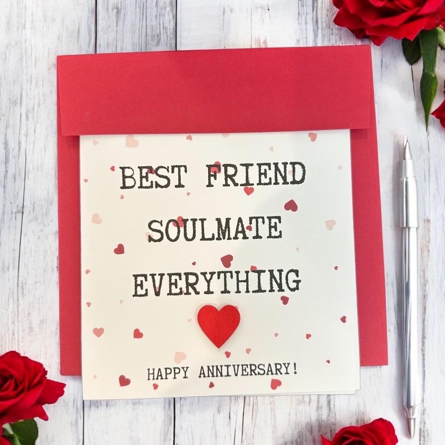 Anniversary Card | Love Letter, Romantic Note, Couple Gifts, Boyfriend, Girlfriend Present, Best friend, Soulmate, Everything, Happy Day