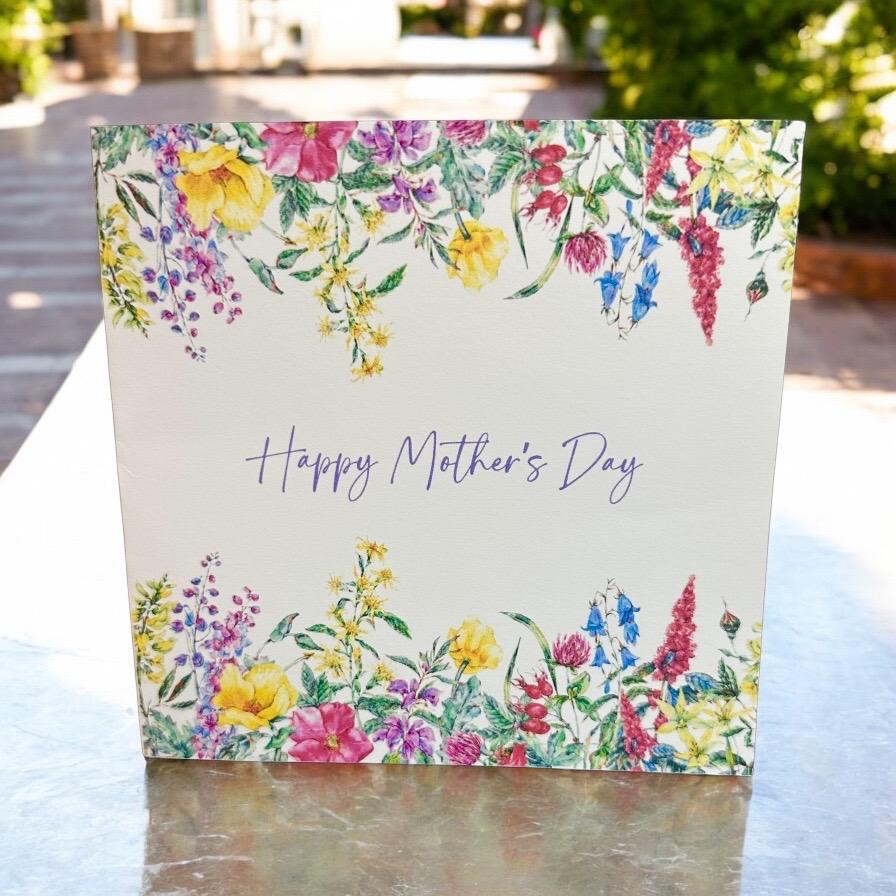 Happy Mother’s Day Card – Wildflowers, Unique Fine Art Cards, Sending love to Mommy Present, Mom, Mum, Muttertag, Gift for her, Mothersday