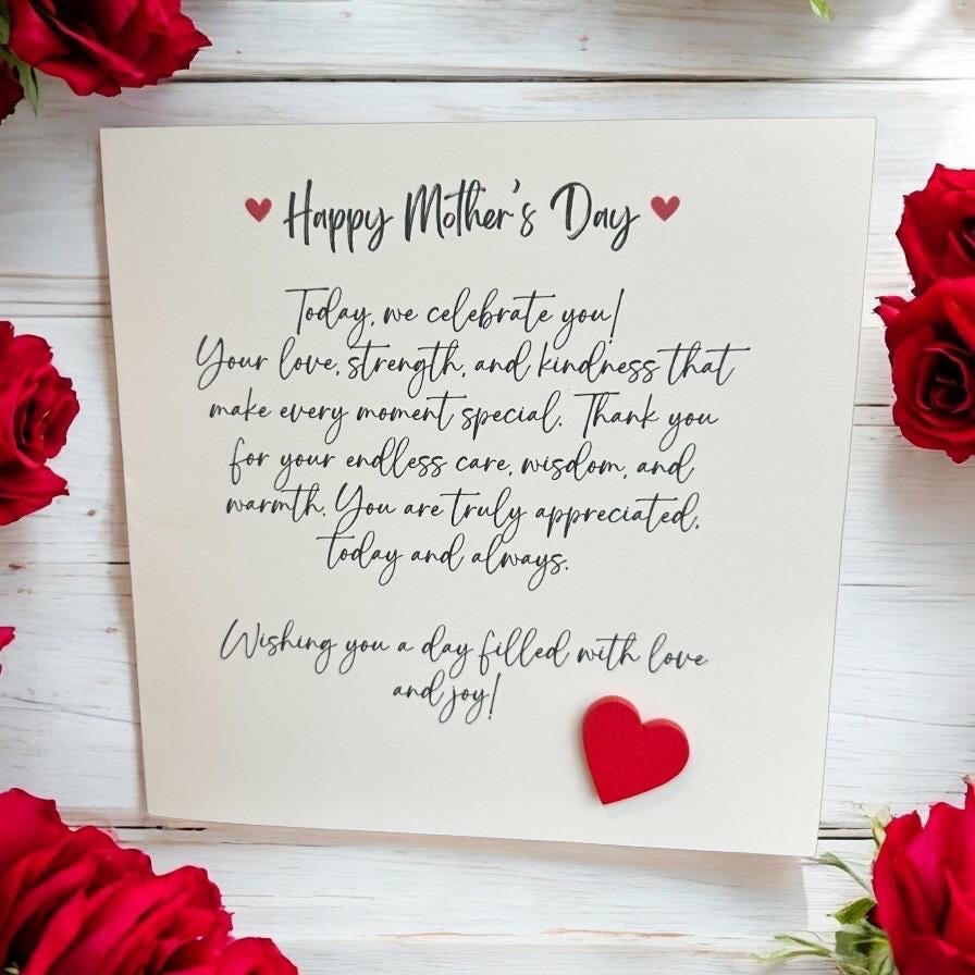 Happy Mother’s Day Card – Appreciation for Mom, Unique Fine Art Cards, Sending love to Mommy Present, Mum, Muttertag, Mothersday Gift