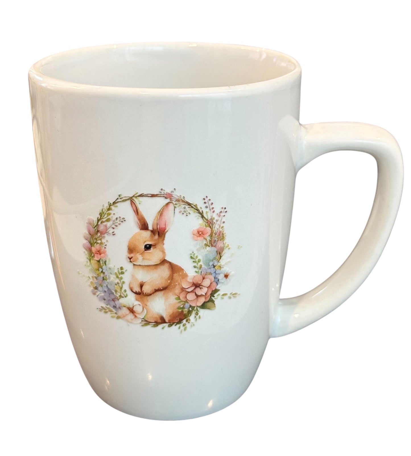 Easter Bunny Ceramic Mug 12oz – Cute Spring Coffee Hot Chocolate Cocoa Cup, Easter Brunch Decor Gift, Hostess Gift, Kids & Niece Nephew Gift