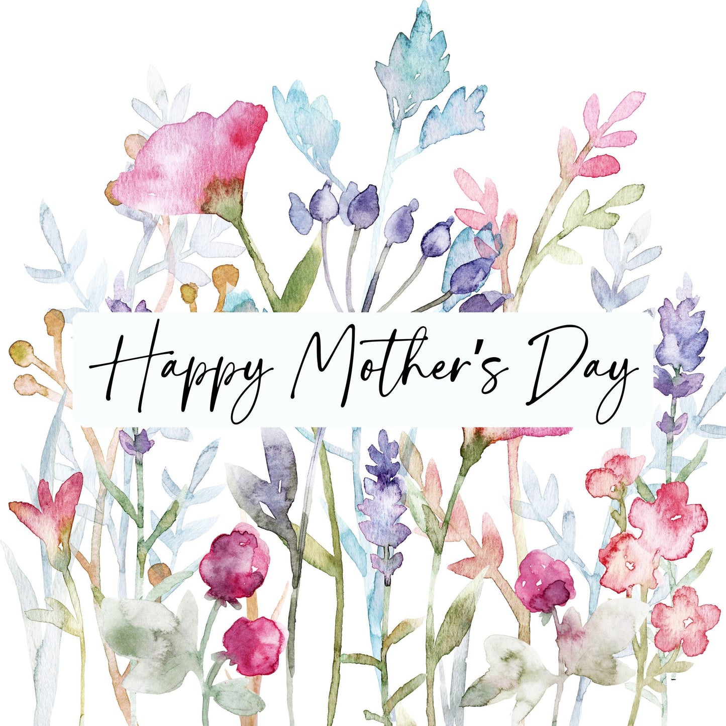 Happy Mother’s Day Card – Wildflowers, Unique Fine Art Cards, Sending love to Mommy Present, Mom, Mum, Muttertag, Gift for her, Mothersday