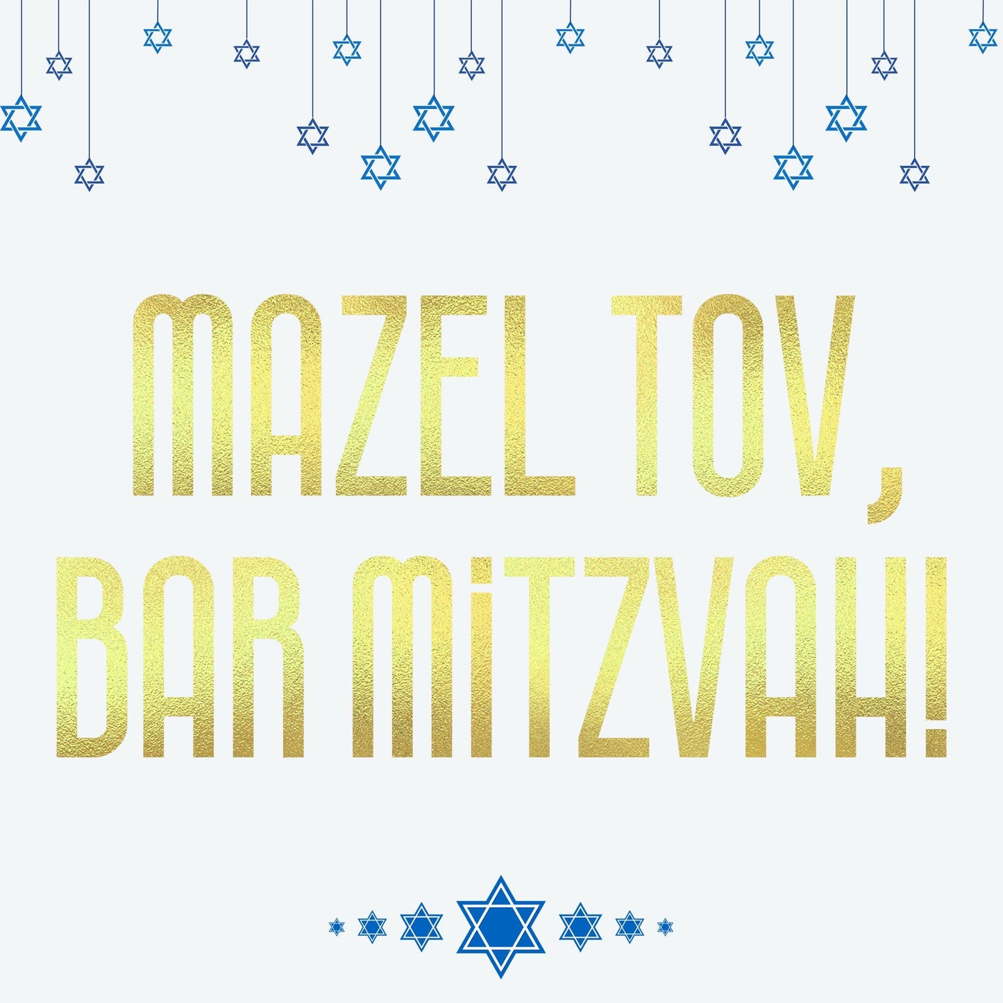 Mazel Tov Bar Mitzvah Fine Art Greeting Card | Jewish Celebration Card | Bar Mitzvah Congratulations Card | Judaica Stationery 13th Birthday