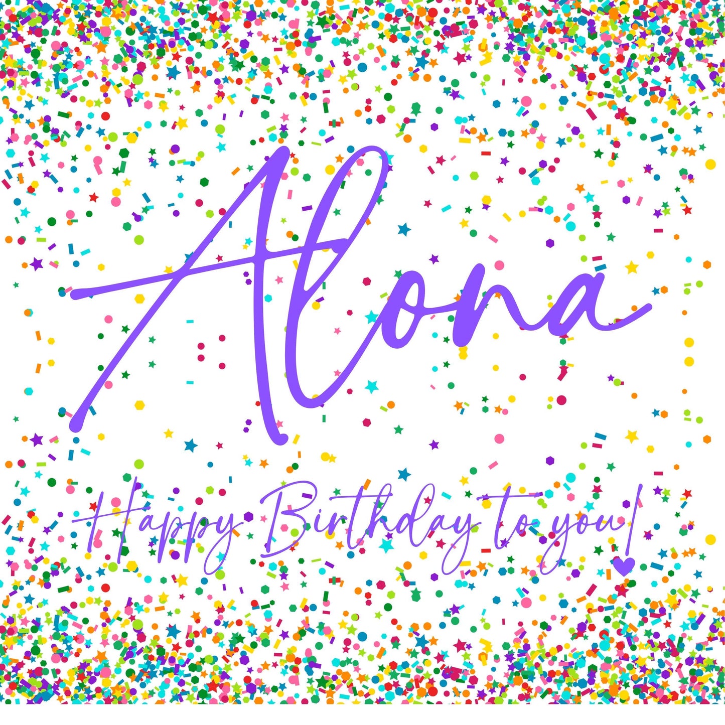 Custom Happy Birthday Card | Personalized Greeting Card Sprinkles, Party Small Present Surprise Friends, Family, Co-worker, Kids Unique Gift