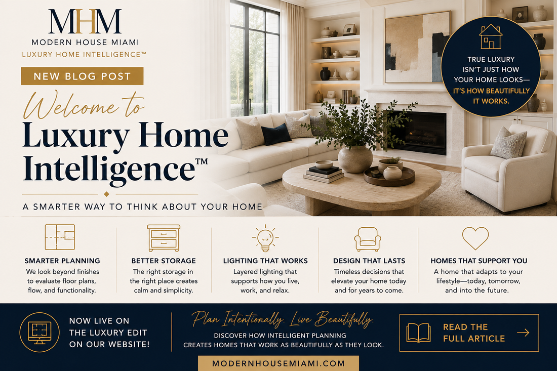 Welcome to Luxury Home Intelligence™: A Smarter Way to Think About Your Home