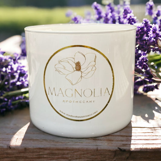 Lavender Organic Beeswax Aromatherapy Candle 16OZ | Sustainable, Eco-friendly, Non-Toxic and Purifying | Clean &  Hypo-allergenic Jar Candle| Handpoured