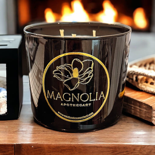 Fresh Coffee Vanilla | Organic Pure Beeswax | 16oz | Non-Toxic and Purifying | Clean &  Hypo-allergenic Jar Candle| Black Glass Jar Handpoured - Modernhousemiami