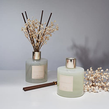 Lumiére Fresh Linen Scented Candle & Diffuser Set